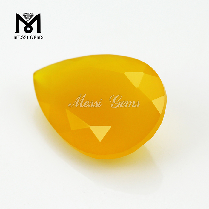 천연 마노 보석 느슨한 노란색 마노 돌 도매 가격