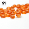 8.0mm 오렌지 라운드 카보 숑 크리소베릴 고양이 눈 유리 보석