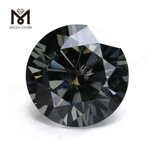 도매 moissanite 다이아몬드 라운드 11mm 회색 합성 moissanite 느슨한 돌 가격