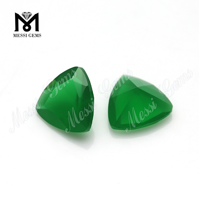 알리바바 중국 공급 업체 조 느슨한 녹색 옥 컬러 유리 돌