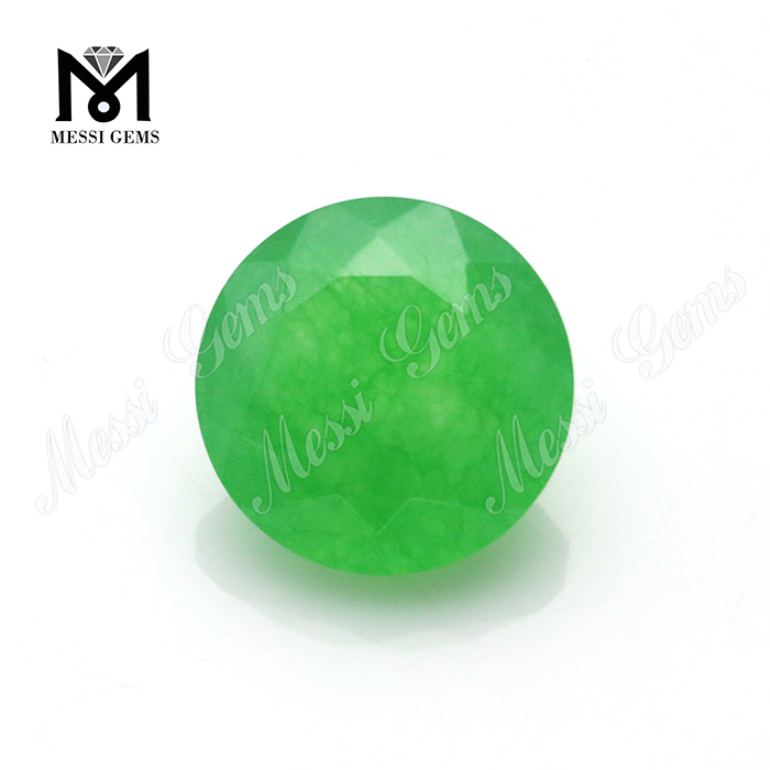 원형 에메랄드 녹색 마노 구슬 원석 천연 원석