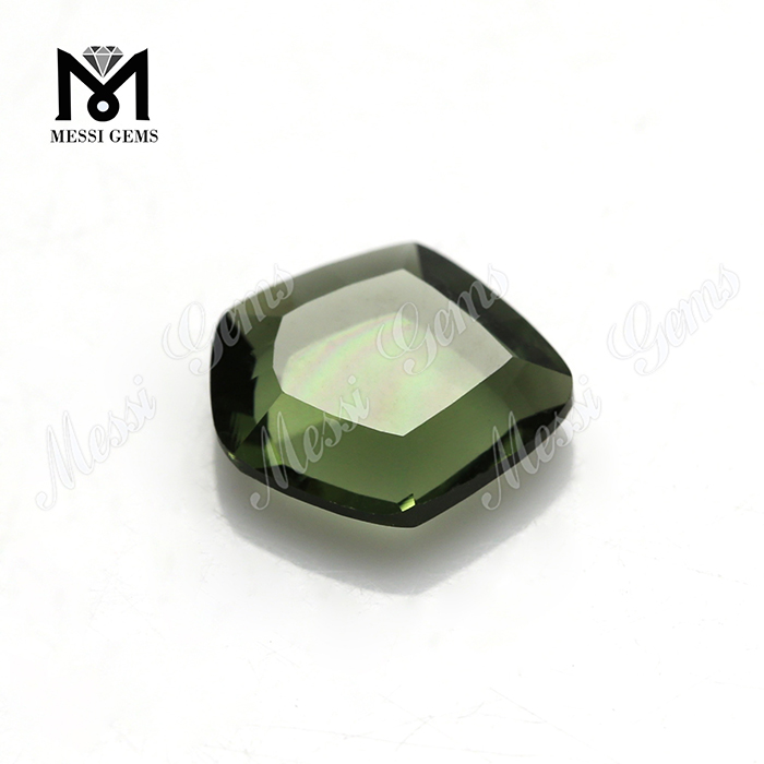 도매 9x10mm 육각 모양의 녹색 유리 돌 합성 유리 가격
