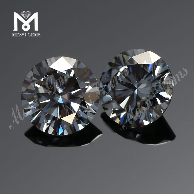 Wuzhou moissanite 제조업체 7mm 캐럿 당 느슨한 회색 moissanite 가격