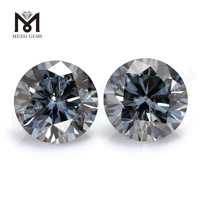 Wuzhou moissanite 제조업체 7mm 캐럿 당 느슨한 회색 moissanite 가격