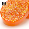 타원형 모양 오렌지 색상 천연 Druzy 마노 원석