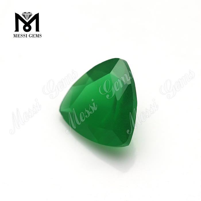 알리바바 중국 공급 업체 조 느슨한 녹색 옥 컬러 유리 돌