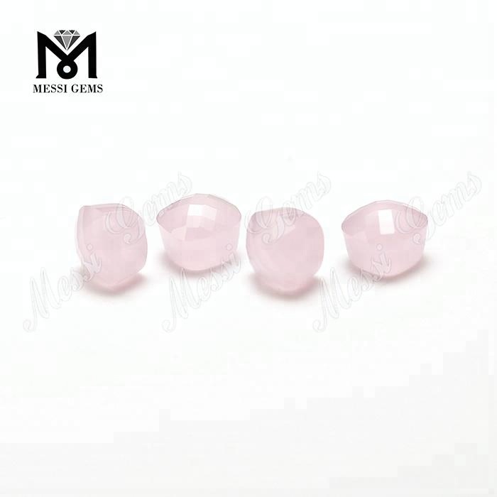 공장 가격 버섯 모양 핑크 컬러 유리 돌
