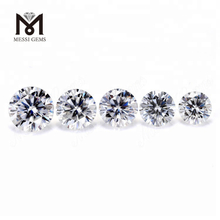 합성 데프 화이트 라운드 모이사나이트 다이아몬드 가격 Wuzhou Factory Messigems