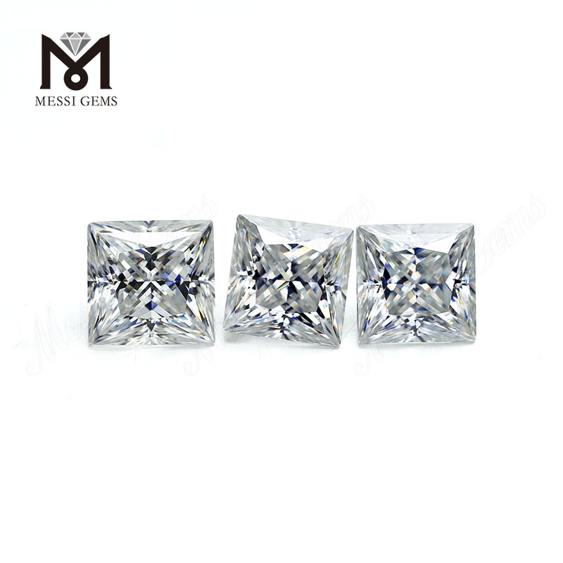 무색 흰색 프린세스 컷 모이사나이트 다이아몬드 근처 도매