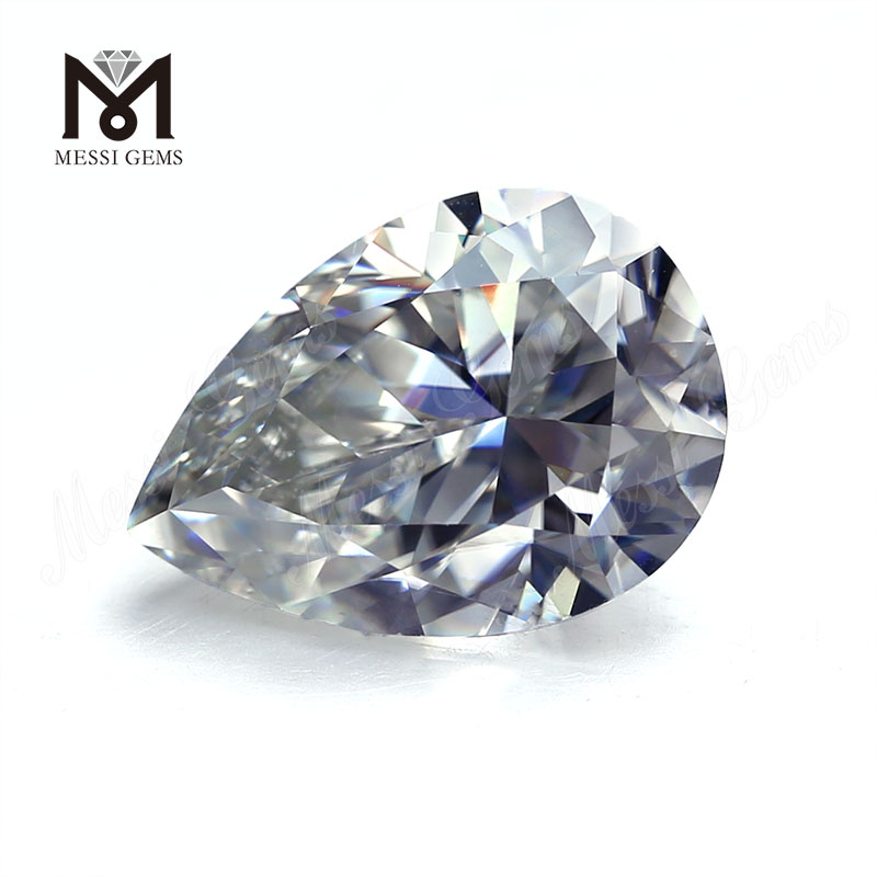 배 모양 DEF 화이트 Wuzhou 모이사나이트 다이아몬드 원석