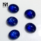 Wuzhou 도매가 합성 블루 스타 사파이어 타원형 돌