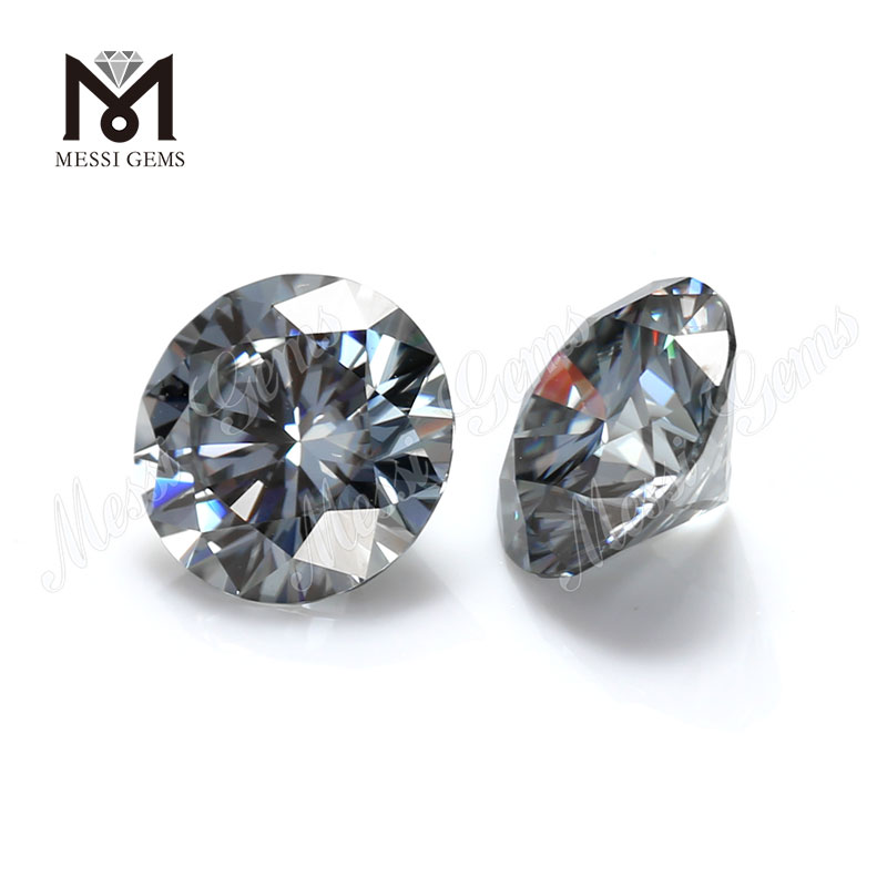 Wuzhou moissanite 제조업체 7mm 캐럿 당 느슨한 회색 moissanite 가격