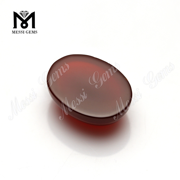 도매 타원형 카보 숑 붉은 색 마노 비즈 스톤