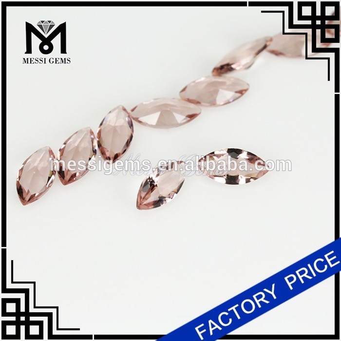 Morganite Marquise 보석 스톤 크리스탈 유리 스톤