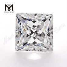 도매 def moissanite 다이아몬드 화이트 프린세스 컷 캐럿당 5.5x5.5mm 가격 느슨한 moissanite