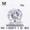 1.020ct 루즈 젬스톤 합성 다이아몬드 I SI EX 컷