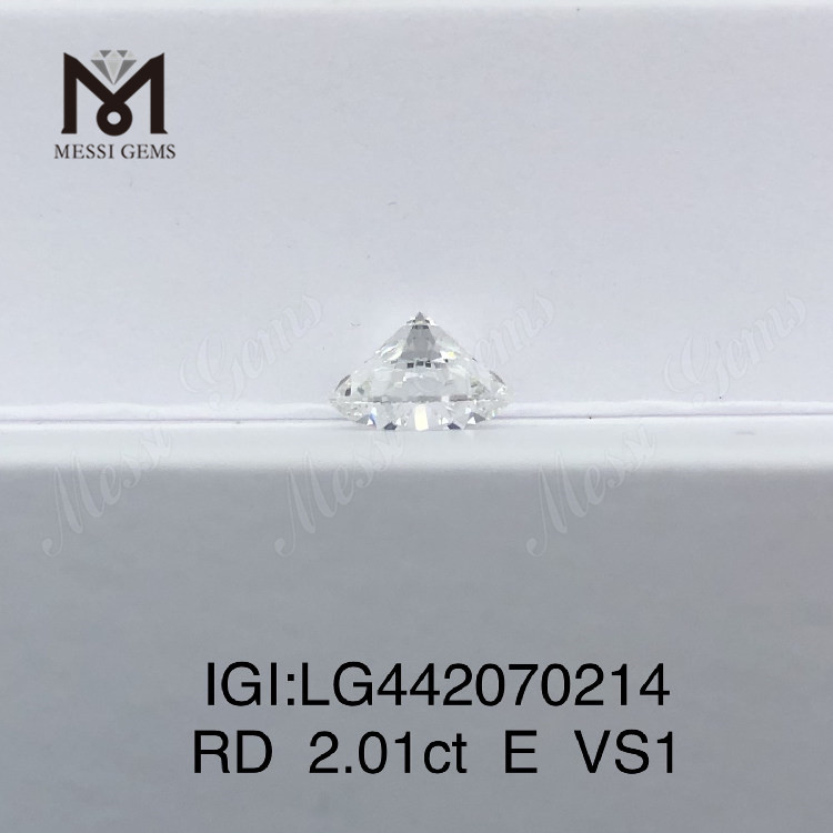 2.01캐럿 E VS1 원형 저렴한 실험실 성장 보석 다이아몬드 3EX 저렴한 가격