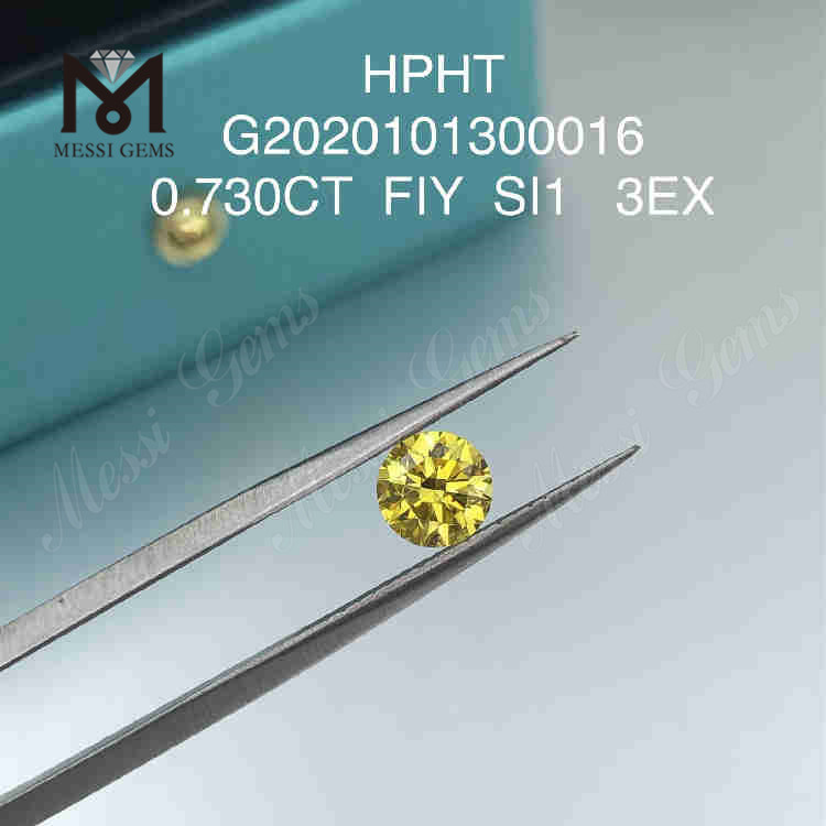 0.730ct FIY SI1 3EX RD 루즈 랩 그로운 다이아몬드 도매