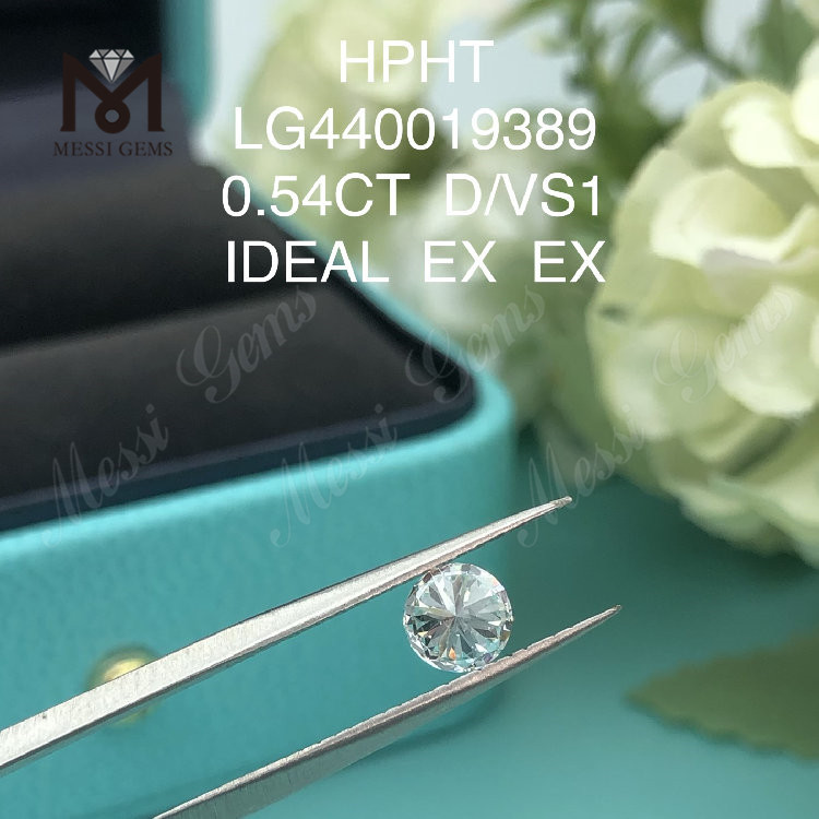 0.54캐럿 D VS1 라운드 BRILLIANT EX 제조 다이아몬드 판매용
