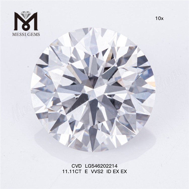 11.11CT E VVS2 ID EX EX 가장 큰 실험실 다이아몬드 CVD LG546202214