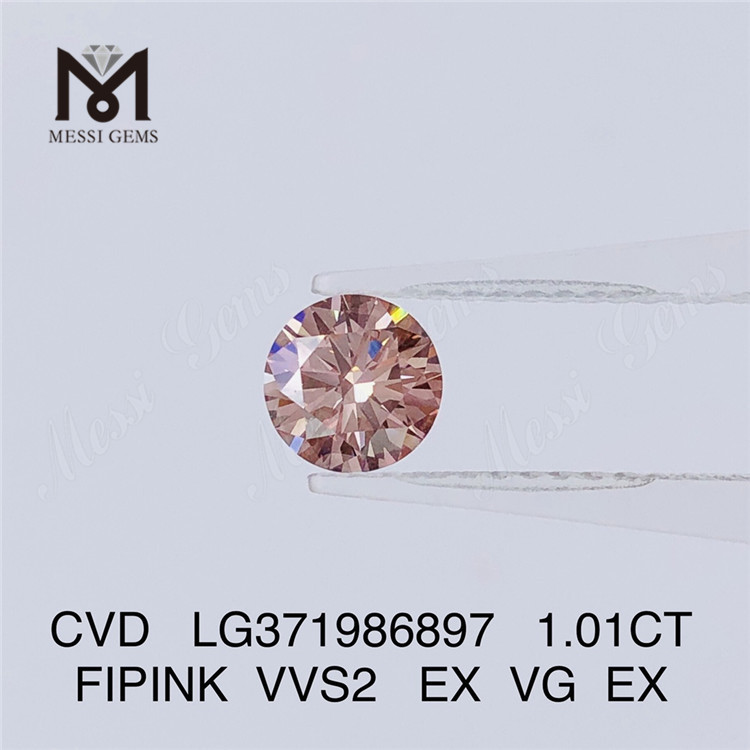 1.01CT FIPINK VVS2 도매 연구소에서 제작한 다이아몬드 CVD LG371986897