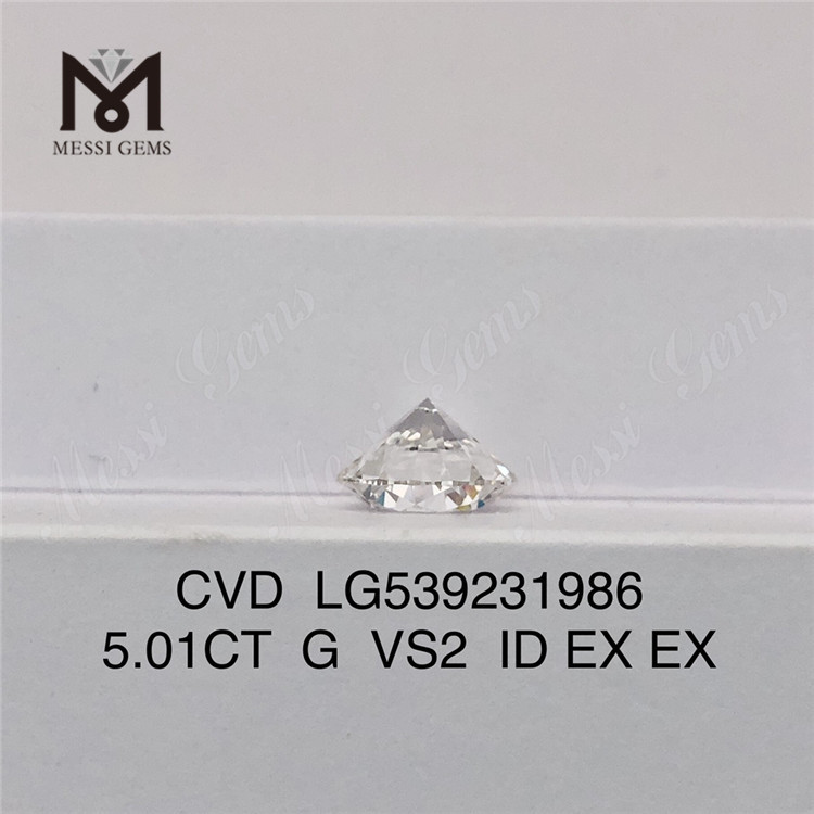 5.01CT G 실험실에서 재배한 다이아몬드 도매 가격 vs2 느슨한 합성 다이아몬드 공장 가격