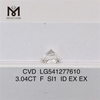 3.04CT F cvd 인공 다이아몬드 si1 루즈 랩 다이아몬드 공장 가격