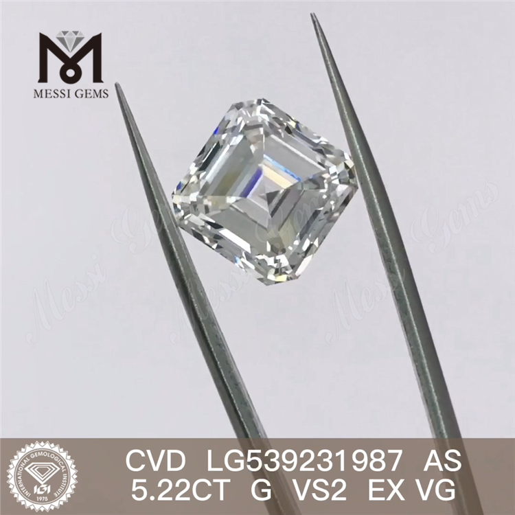 5.22ct AS CUT 저렴한 루즈 랩 다이아몬드 G VS2최고 품질의 랩 성장 다이아몬드 공장 가격