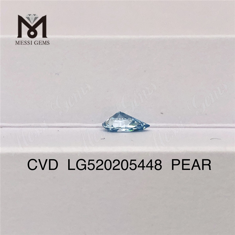 1.06CT PEAR FANCY INTENSE GREENISN BLUE VS1 EX VG 랩 다이아몬드 CVD LG520205448