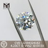 4.23CT D VVS2 ID EX EX 라운드 cvd 실험실 성장 다이아몬드 저렴한 LG594324182丨Messigems