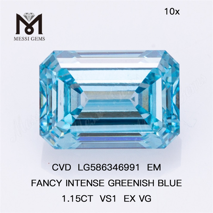 1.15CT VS1 EX VG EM 팬시 인텐스 그린 블루 ​CVD 다이아몬드 판매 LG586346991 