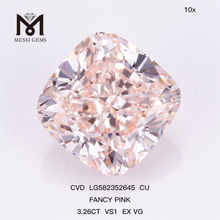3.26CT VS1 CU FANCY PINK EX VG 핑크 CVD 다이아몬드 LG582352645 