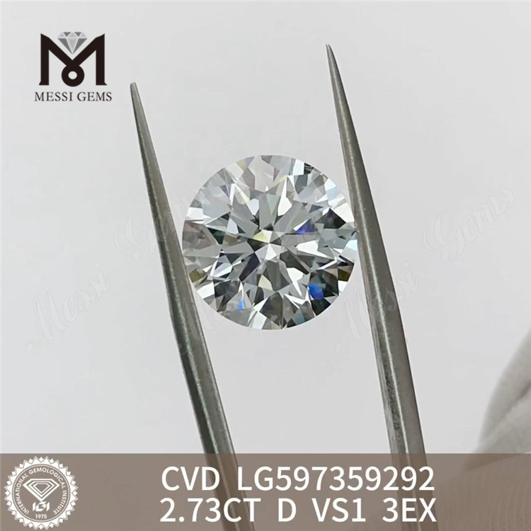 2.73ct igi 인증 다이아몬드 D VS1 3EX 고품질 CVD 다이아몬드 LG597359292丨Messigems