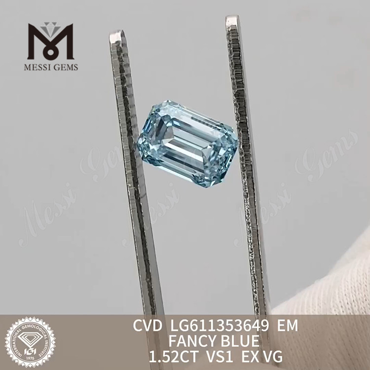 1.52CT VS1 EM FANCY BLUE CVD 성장 브릴리언스 다이아몬드 우수 표준 LG611353649 