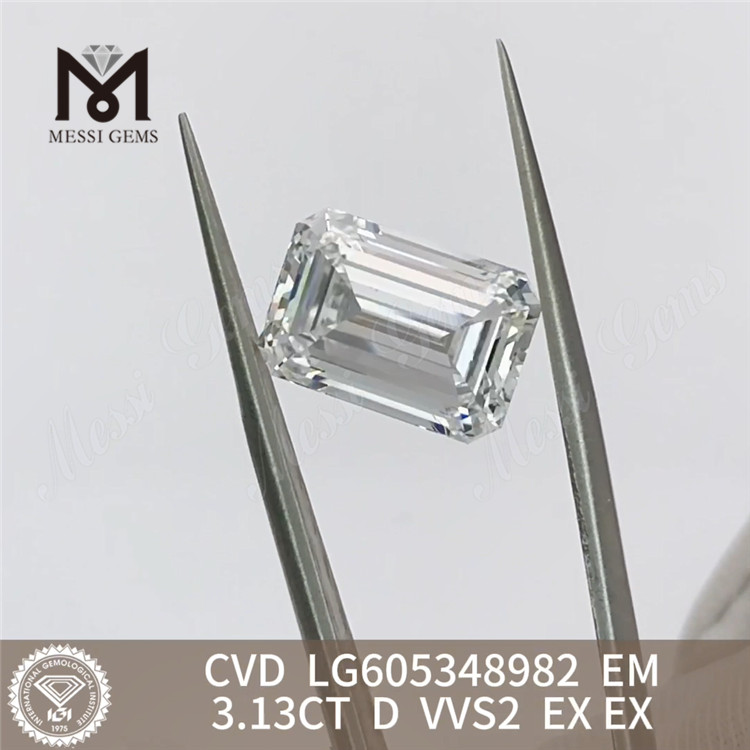 Artisan Jewelry CVD丨messigems LG605348982용 3.13CT D VVS2 EM 3ct igi 인증 다이아몬드