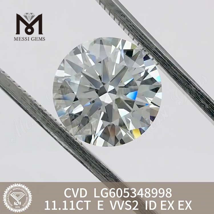 11.11CT E VVS2 ID 인공 다이아몬드 비용 친환경 가치丨Messigems CVD LG605348998