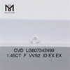  1.45CT F VVS2 cvd 다이아몬드 캐럿당 가격 Sustainable Sparkle丨Messigems LG607342499