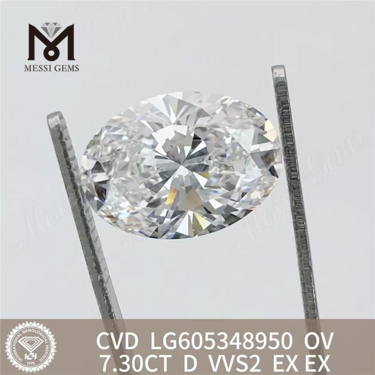 7.30CT Diamond Lab OV VVS2 D 컬러 CVD LG605348950丨 메시지