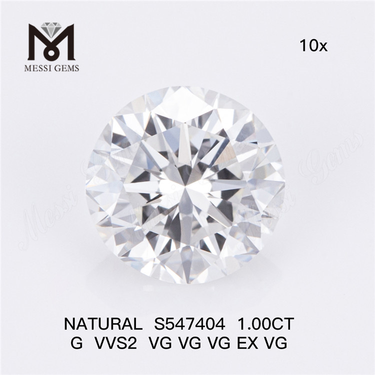 1.00CT G VVS2 VG 천연 다이아몬드 매장 귀하의 주얼리 디자인을 향상시키세요 S547404丨Messigems