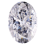 타원형 실험실 재배 다이아몬드