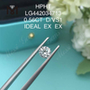 실험실 제작 다이아몬드의 0.56CT D/VS1 라운드 컷 비용 IDEAL EX EX