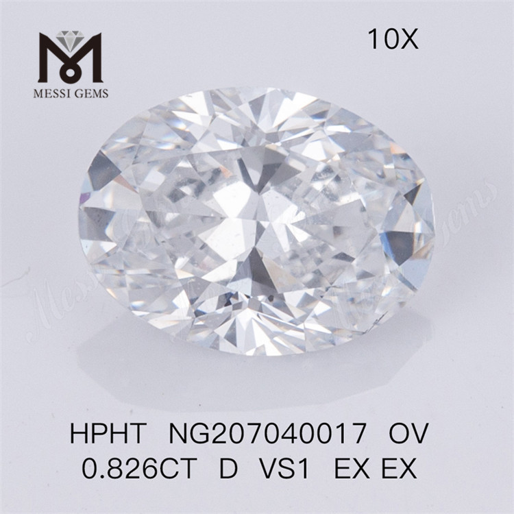 HPHT OV 0.826CT D VS1 EX EX 합성 다이아몬드
