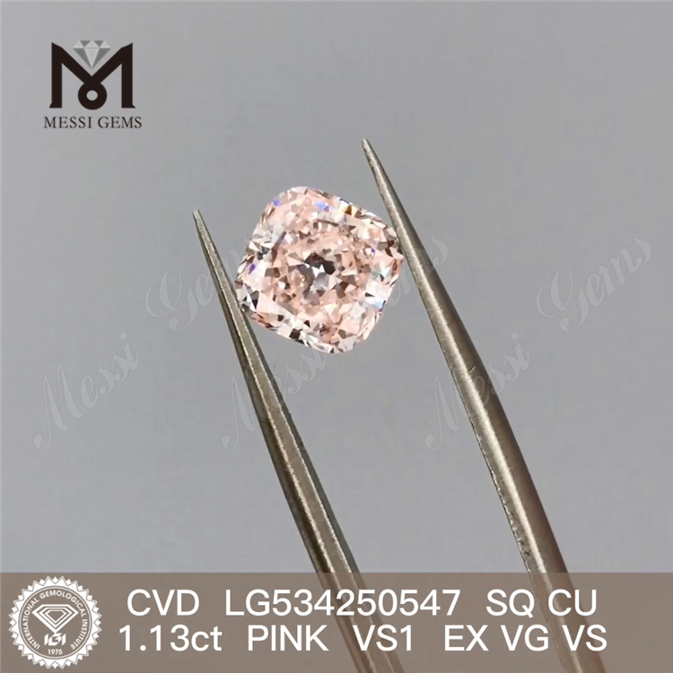 1.13ct VS1 EX VG VS CVD CU 랩 그로운 핑크 다이아몬드 가격 IGI LG534250547