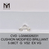 5.08CT G VS2 EX VG 쿠션 인공 다이아몬드 가격 CVD LG566326231