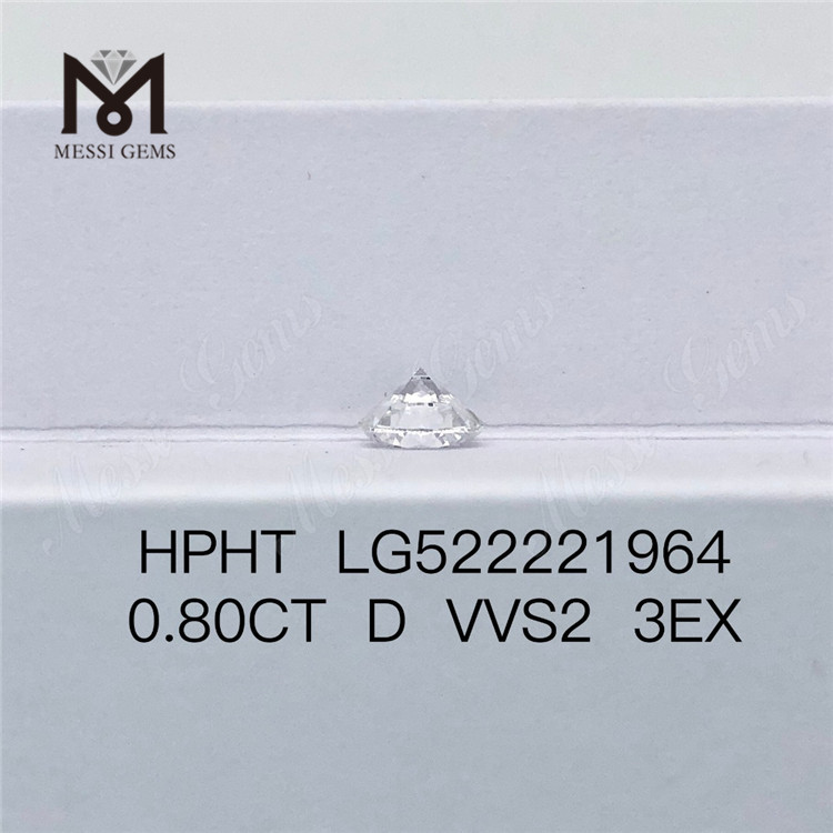 브릴리언트 컷 합성 다이아몬드 DEF 0.8캐럿 랩 그로운 다이아몬드 D VVS2 3EX 캐럿당 가격