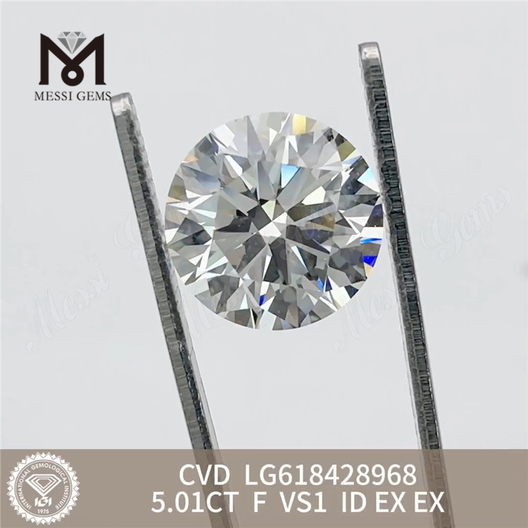 5.01CT F VS1 ID 연구소에서 판매용 다이아몬드 생성丨Messigems CVD LG618428968