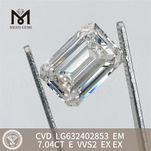 7.04CT EM E VVS2 새로운 다이아몬드 CVD LG632402853丨 메시지젬 