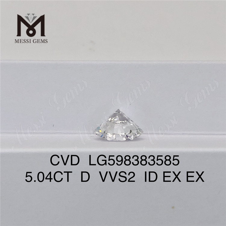 5.04CT D VVS2 ID cvd 합성 다이아몬드 LG598383585 