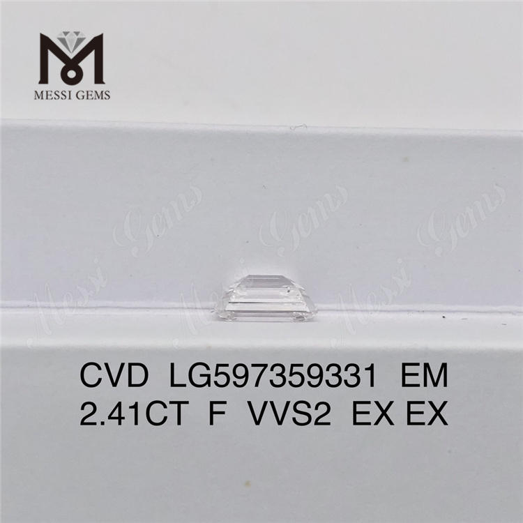 2.41CT F VVS2 EM 랩 그로운 다이아몬드 상상 이상의 저렴한 광채丨Messigems CVD LG597359331 