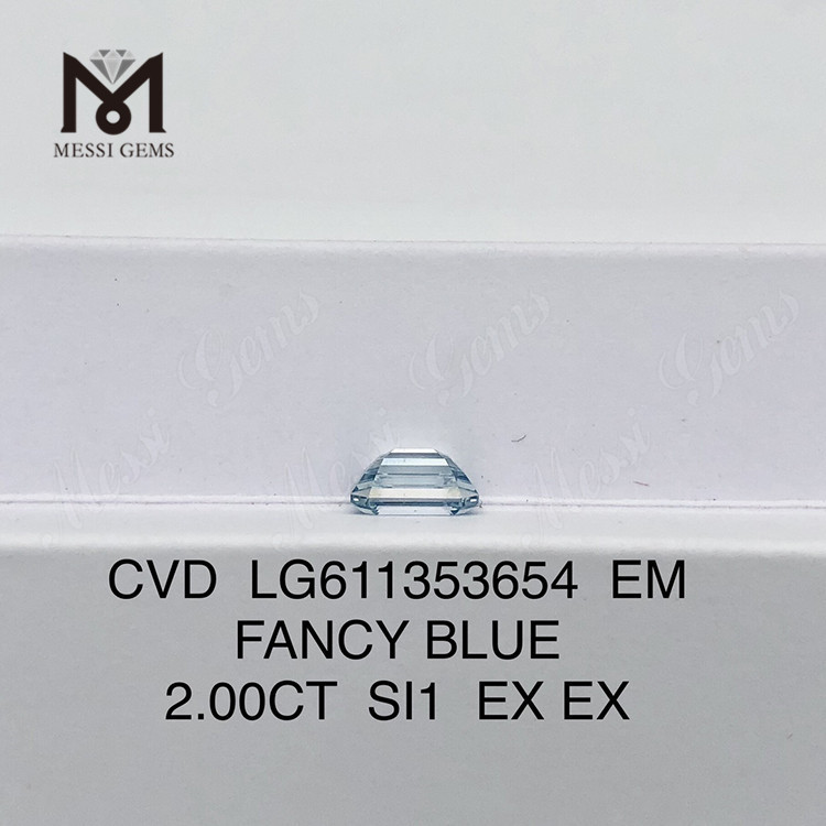 2.00CT SI1 EM 팬시 블루 Cvd 다이아몬드 캐럿당 가격 LG611353654 